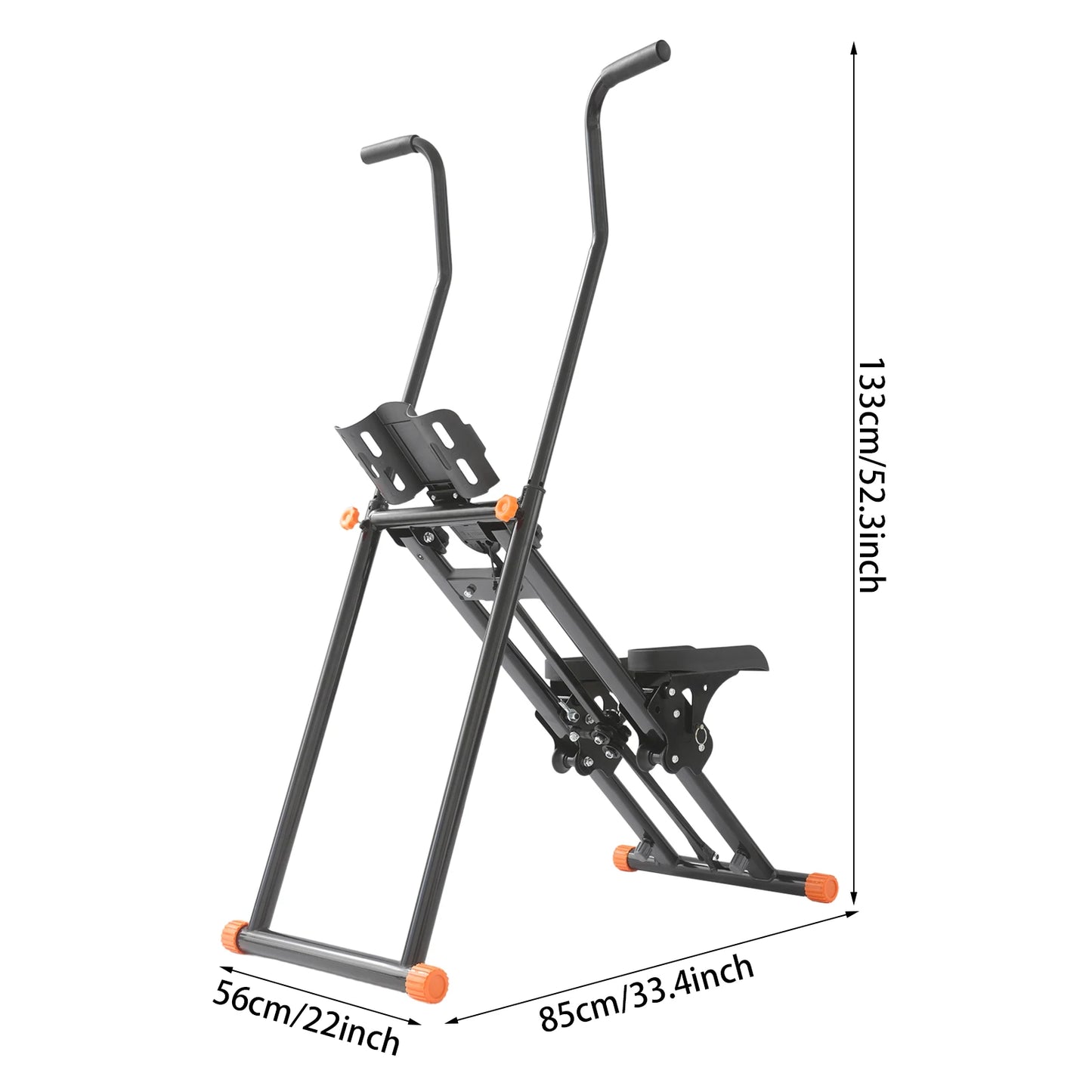 Foldable Stair Stepper Vertical Stair Climber Machine for Full-Body Workout 3 Gears Pedal Angle Stair Stepper for Home Exercises