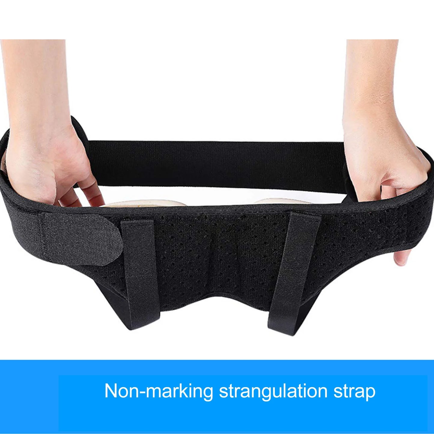 Men Inguinal Hernia Band Easy To Adjust Good Support PU Foam Pad Black Intestinal Hernia Fixing Belt Breathable for Body Care
