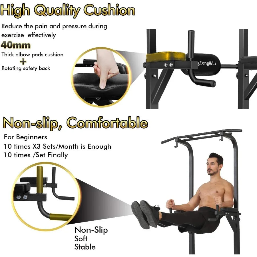 Function Power Tower Pull Up Bar Dip Station Home Gym