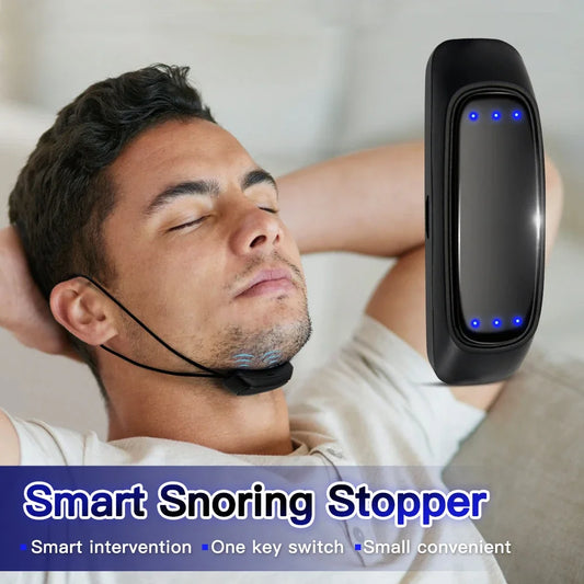 Pulse Stop Snore Portable Comfortable Sleep Well Stop Snore Health Care Sleep Apnea Aid USB Smart Anti Snoring Device