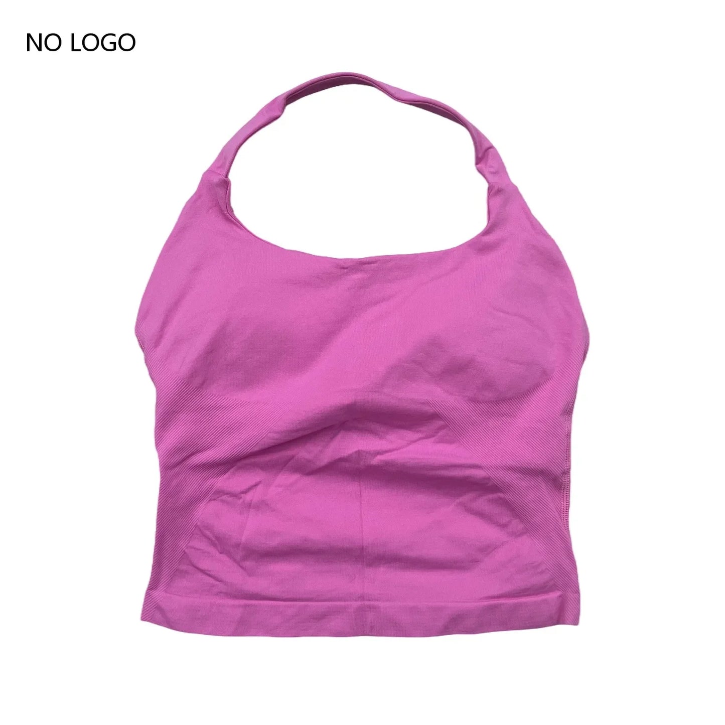 Impact Halter Top Push Up Sports Bra Backless Yoga Tank