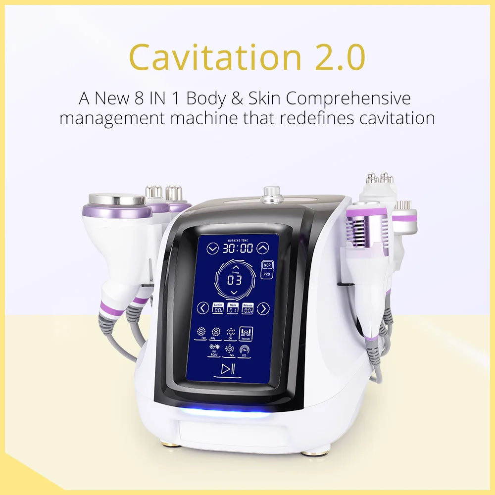 UNOISETION Body Sculpting Cavitation Massager 40K RF Spa Machine