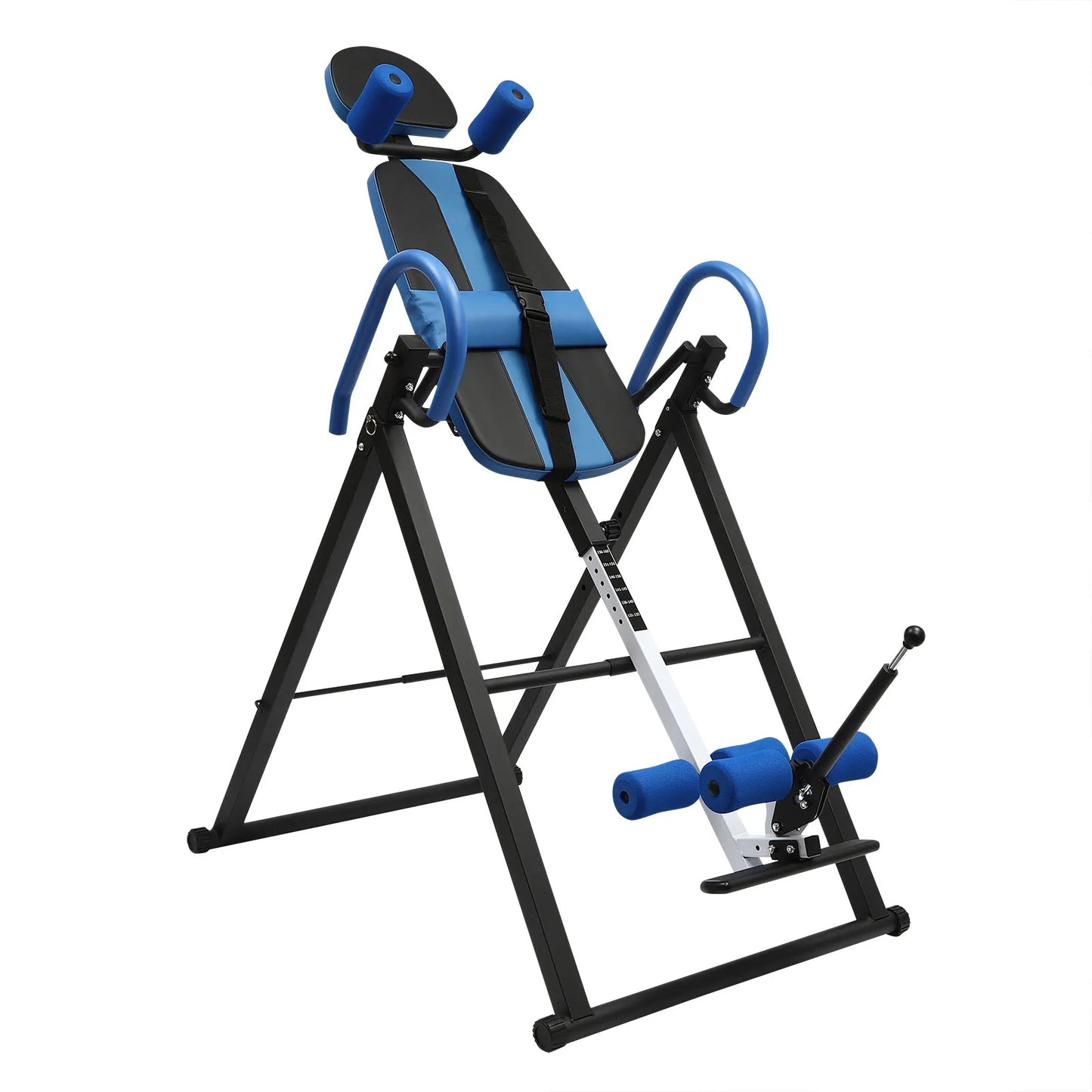 Inversion Table Blue/Black/Black＆red 4 Inverted Gear Handstand Machine Gym Foldable Back Stretcher Inversion Assist Device