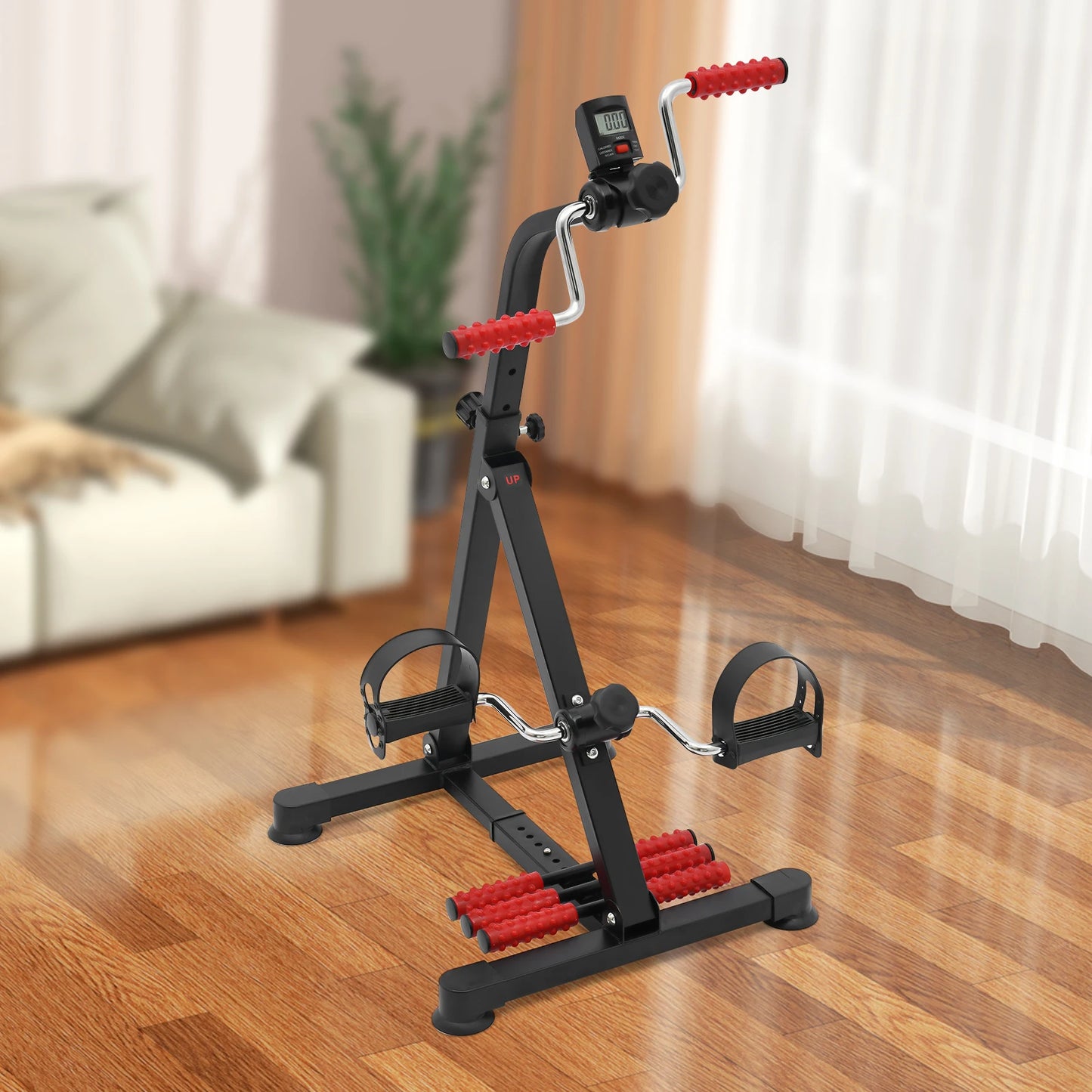 Decoration ABS Pedal Exerciser Bike For Home Cardio Workout