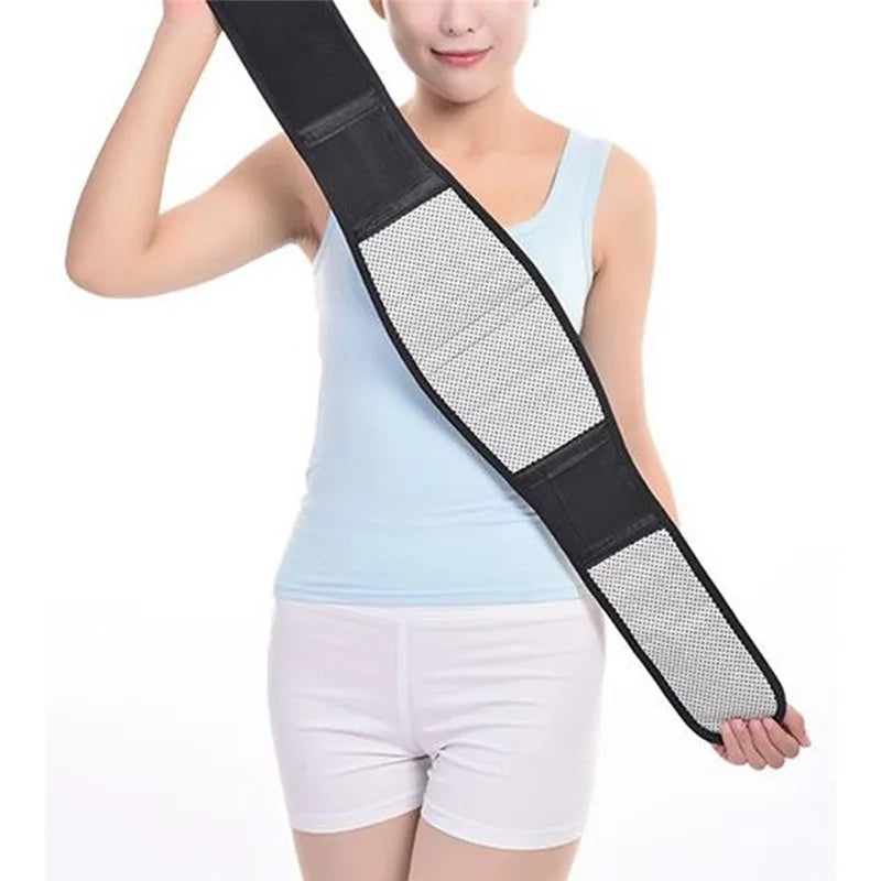 Adjustable Tourmaline Self Heating Magnetic Therapy Back Belt