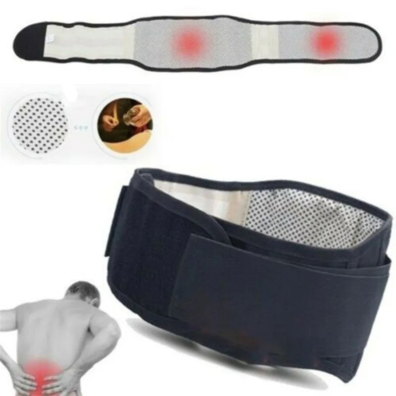 Adjustable Tourmaline Self Heating Magnetic Therapy Back Belt