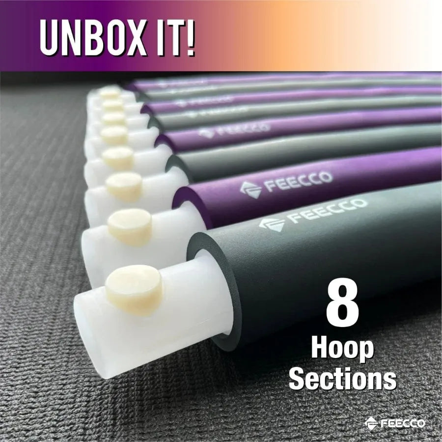 High-Concerned Weighted Fitness Hoop 8 Detachable Sections for Weight Loss