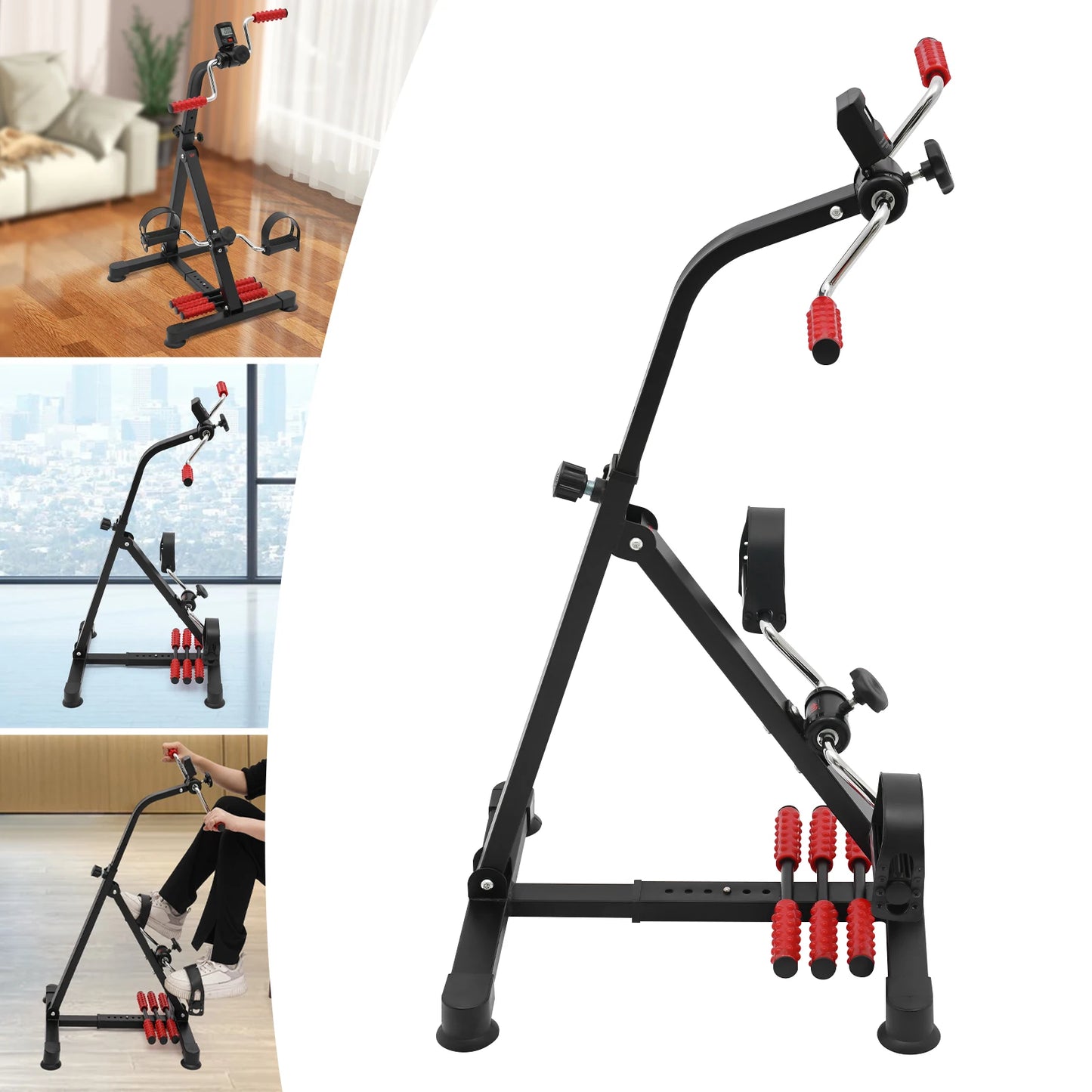 Decoration ABS Pedal Exerciser Bike For Home Cardio Workout