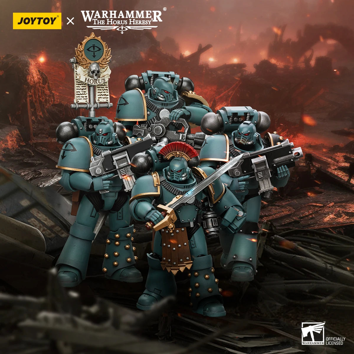 Joy Toy Warhammer 40K Sons of Horus MKIV Squad Figure