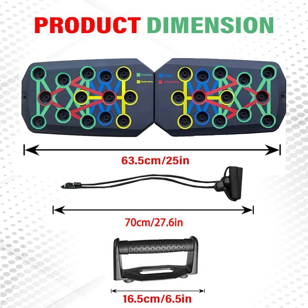 Function Push-Up Board Set Portable Foldable Multifunctional Bar Chest Abs