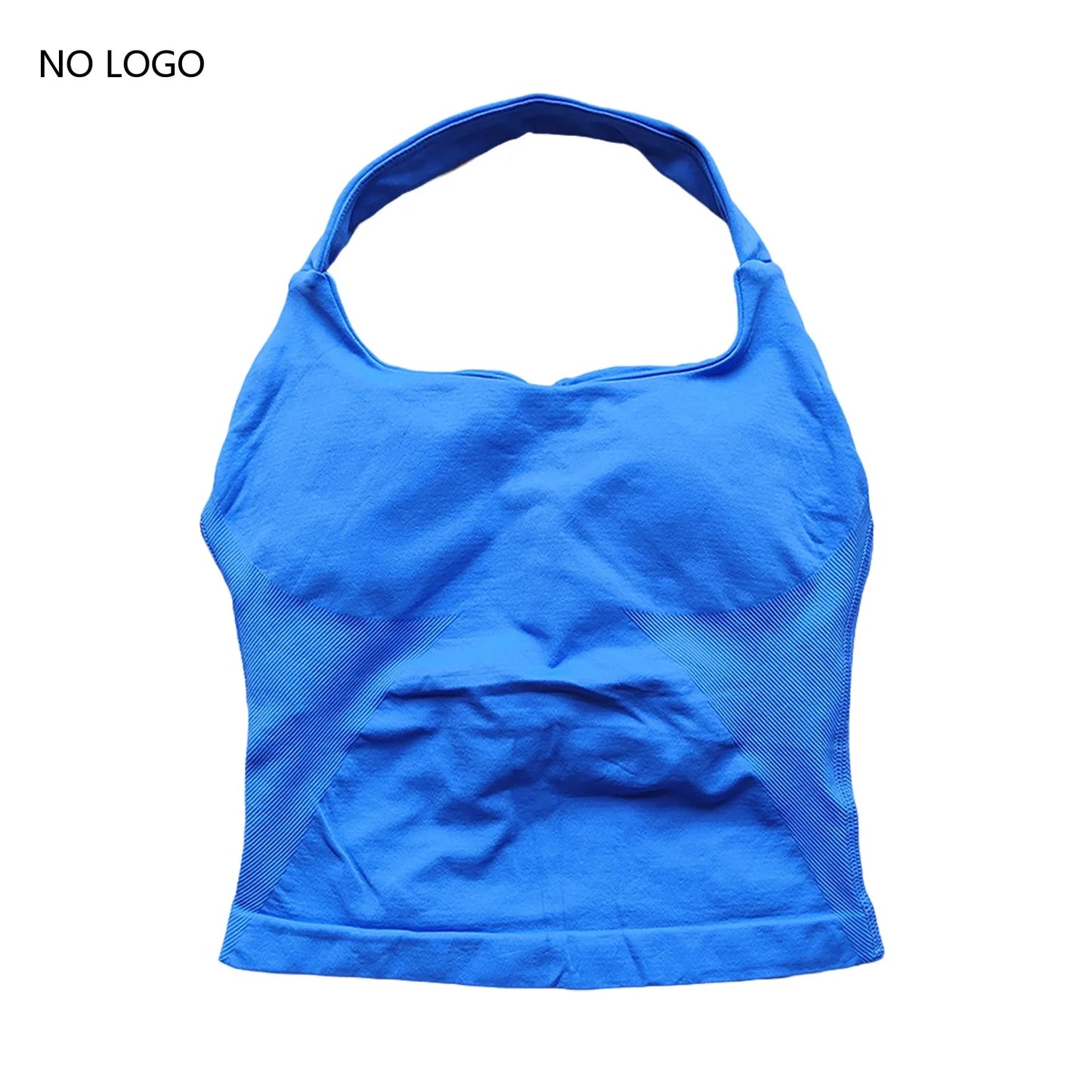Impact Halter Top Push Up Sports Bra Backless Yoga Tank