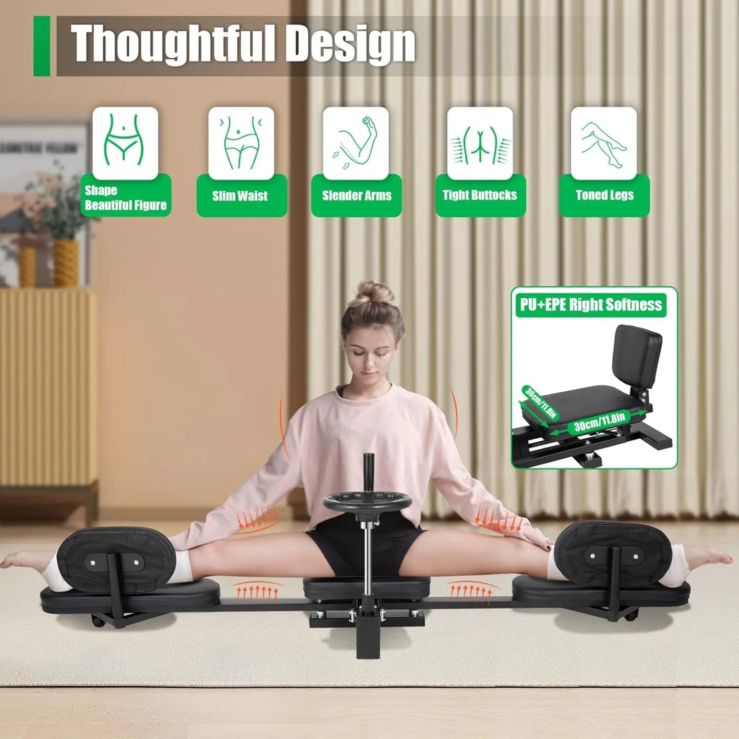 Classified by Exerciser Leg Stretcher Machine for Flexibility Training