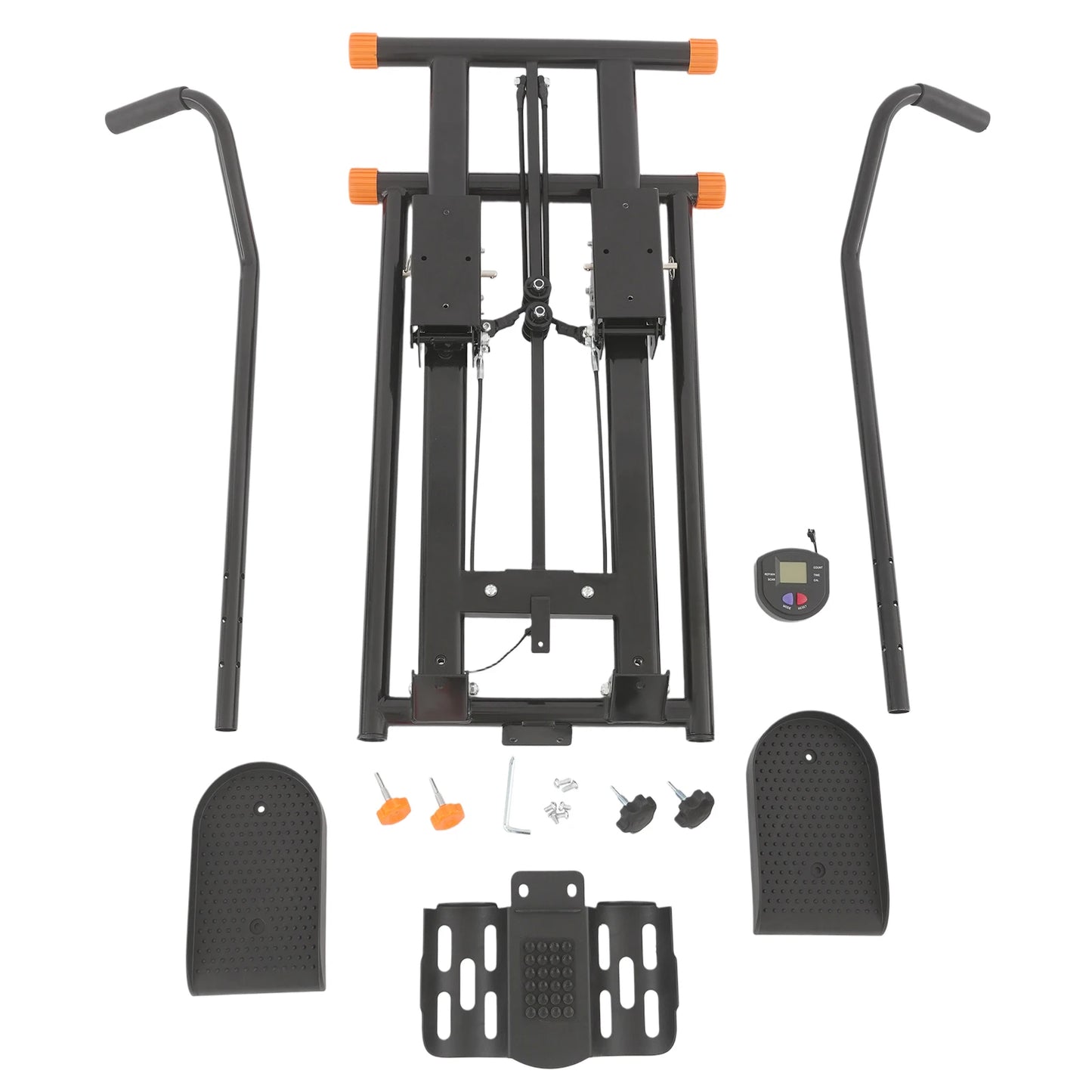 Foldable Stair Stepper Vertical Stair Climber Machine for Full-Body Workout 3 Gears Pedal Angle Stair Stepper for Home Exercises