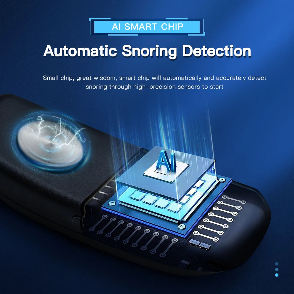 Pulse Stop Snore Portable Comfortable Sleep Well Stop Snore Health Care Sleep Apnea Aid USB Smart Anti Snoring Device