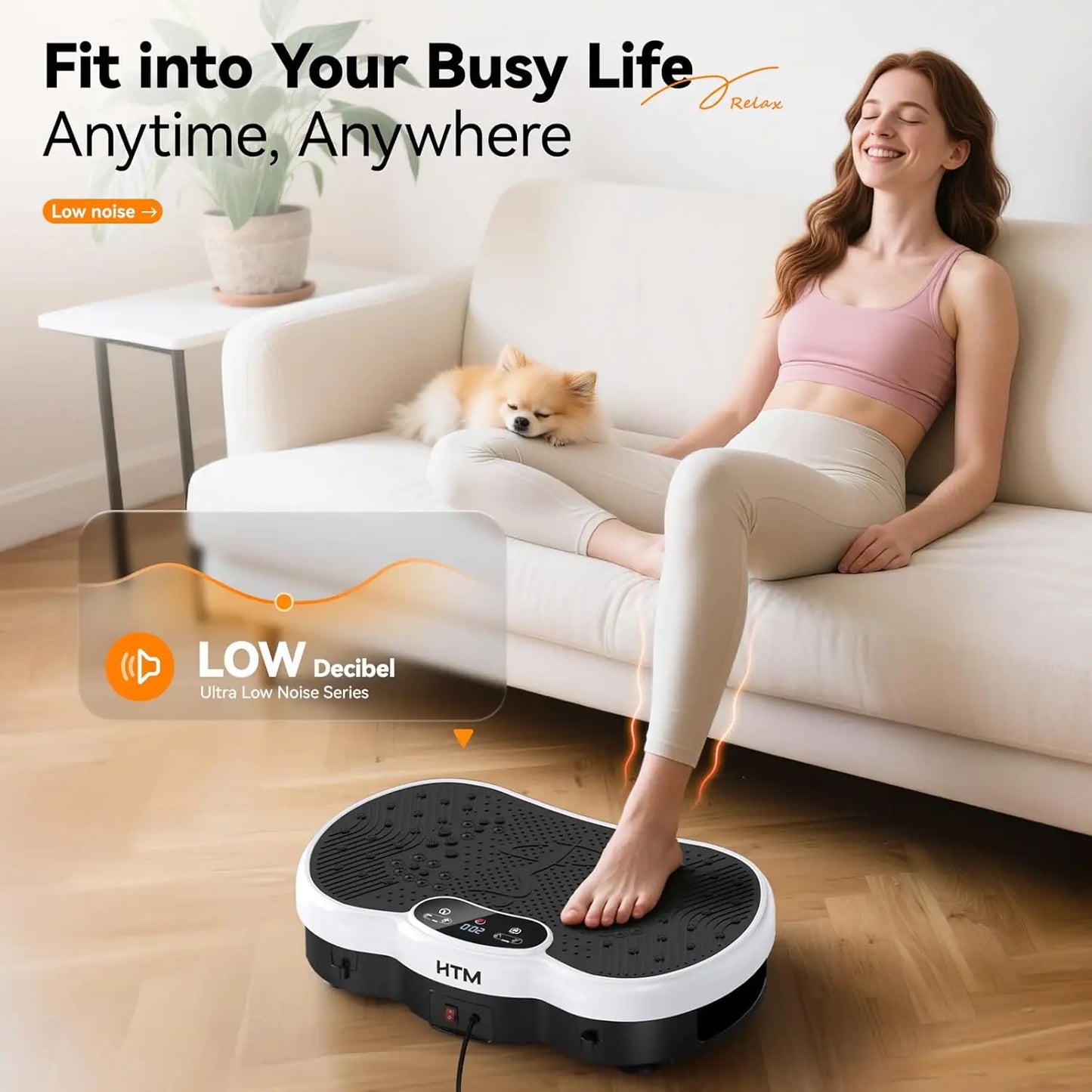 Whole Body Fitness Massage Calorie Counter Vibration Plate 120 Speed Levels Professional Machine for Effortless Body Sculpting
