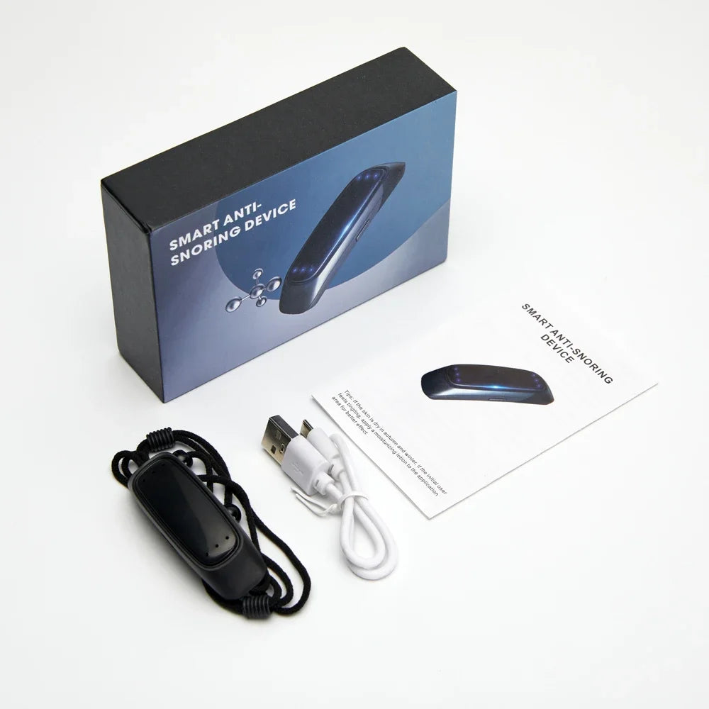 Pulse Stop Snore Portable Comfortable Sleep Well Stop Snore Health Care Sleep Apnea Aid USB Smart Anti Snoring Device