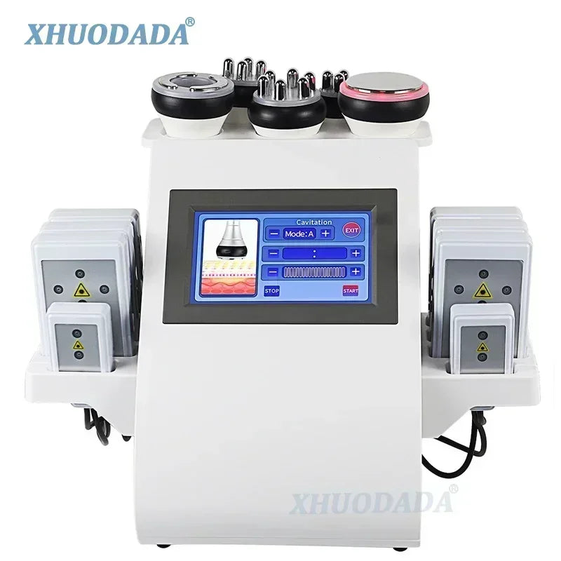 XHUODADA 6 In 1 Cavitation Ultrasonic Body Slimming Machine
