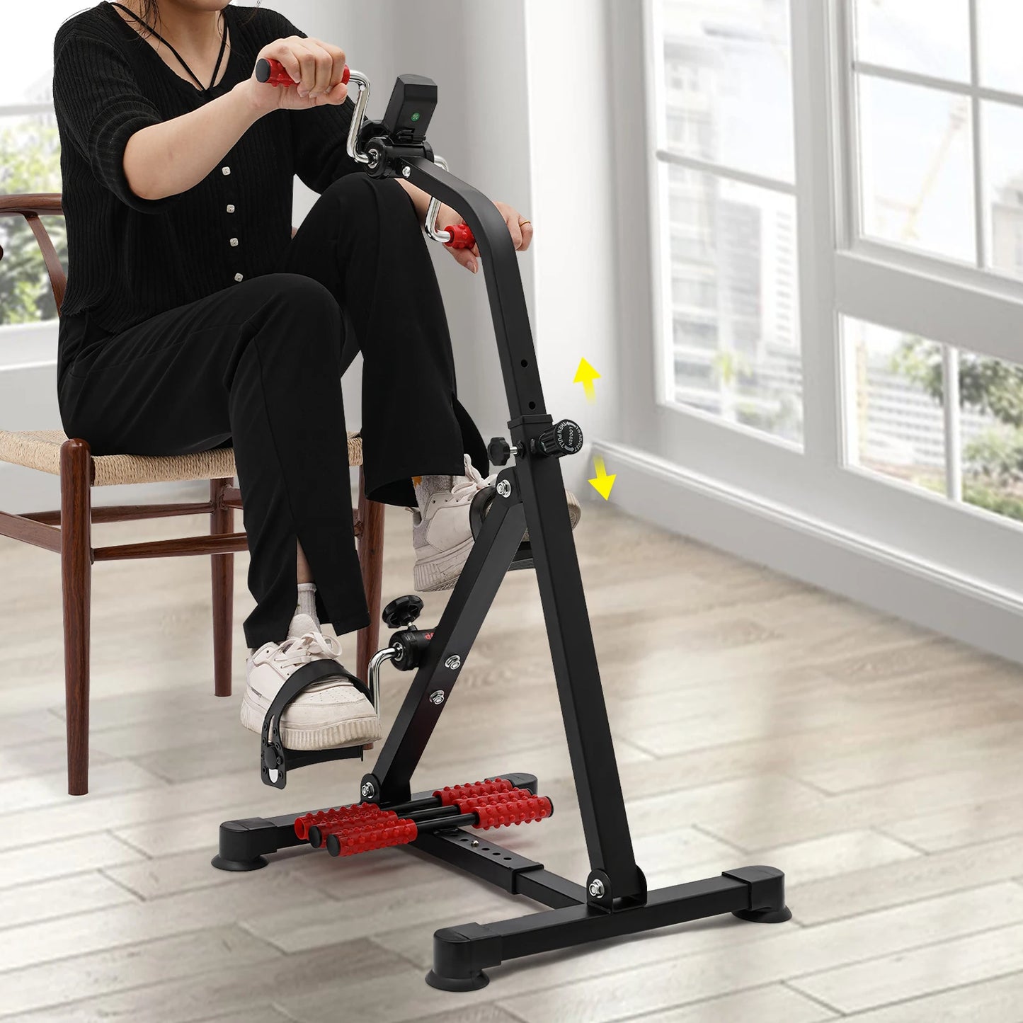 Decoration ABS Pedal Exerciser Bike For Home Cardio Workout