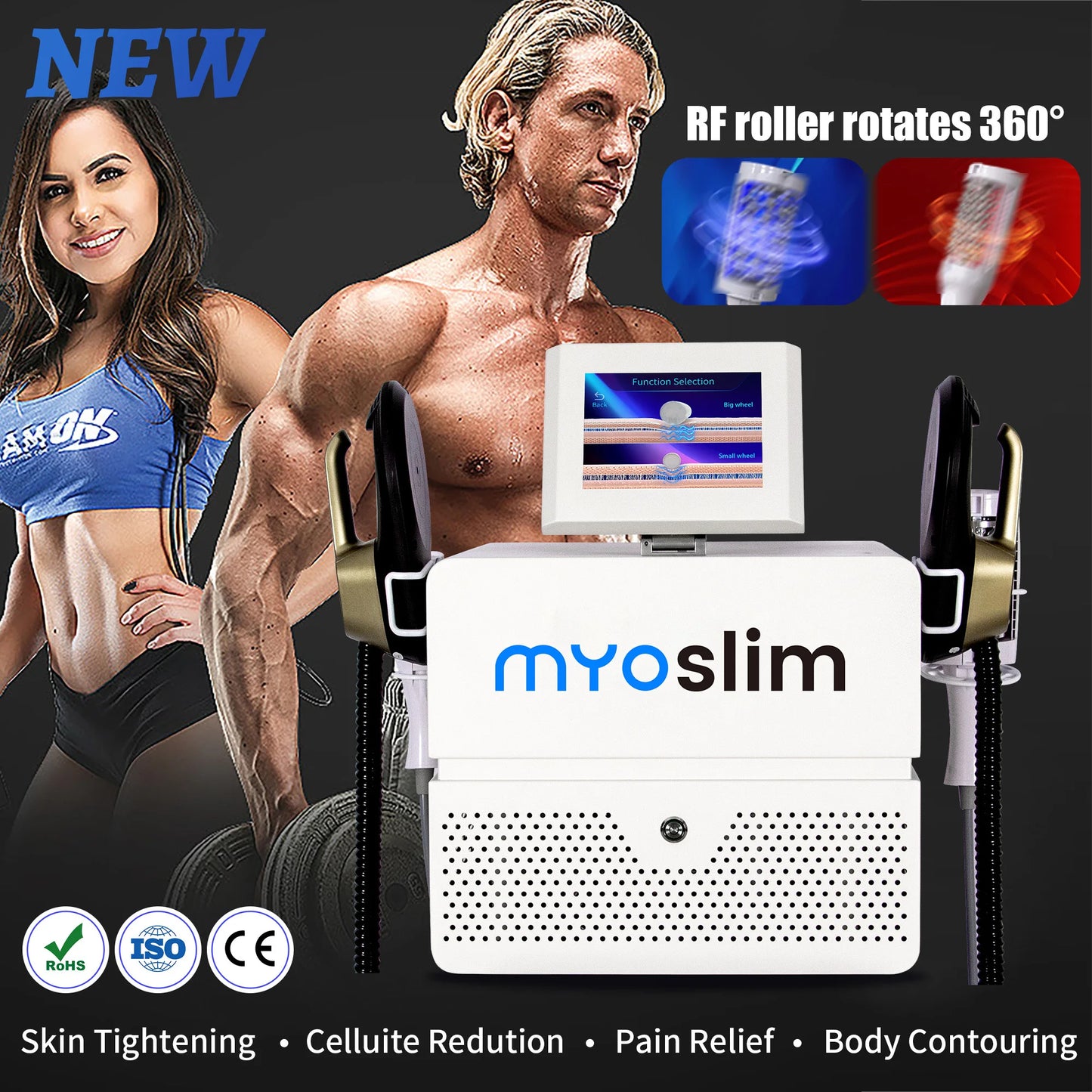 Myoslim Radio Frequency Body Shaping Device 200Hz EMS