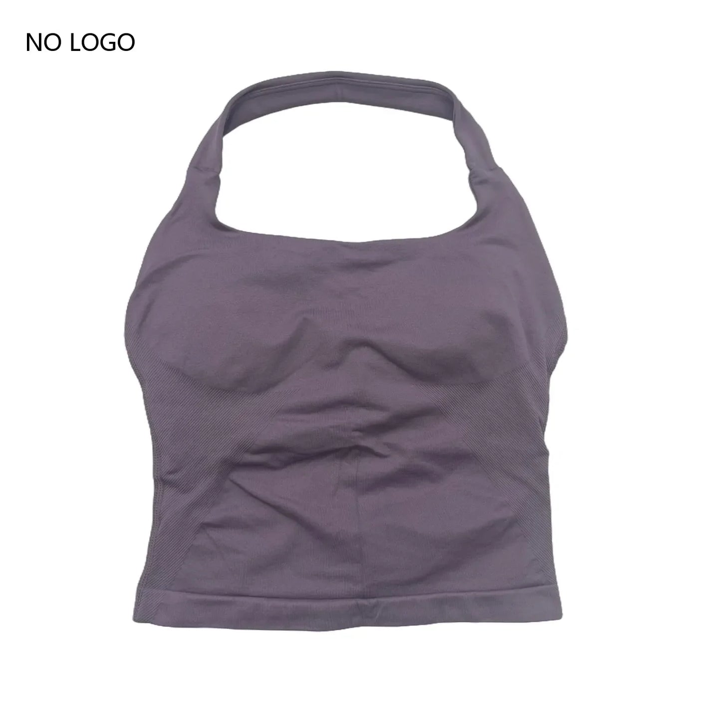 Impact Halter Top Push Up Sports Bra Backless Yoga Tank