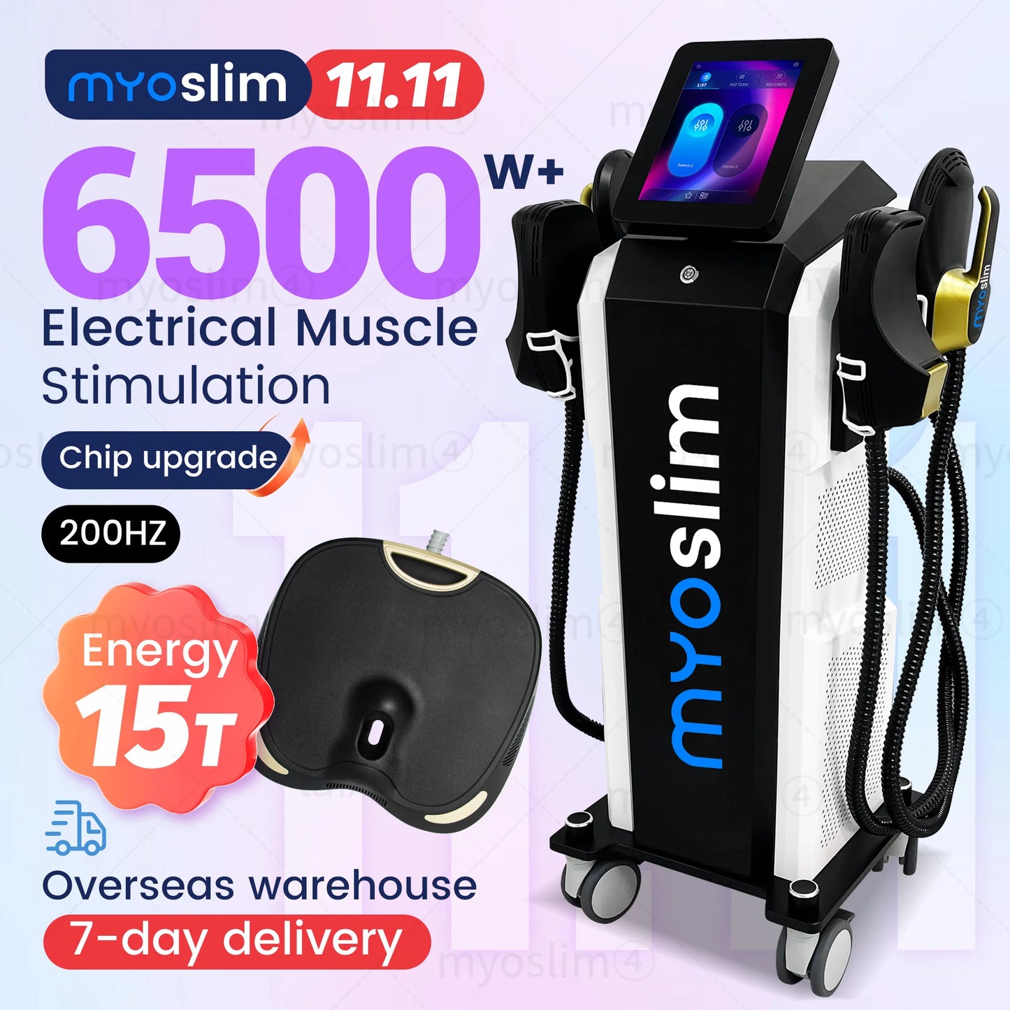 Myoslim RF Body Sculpt Machine EMS Contouring 6500W Hiemt Device