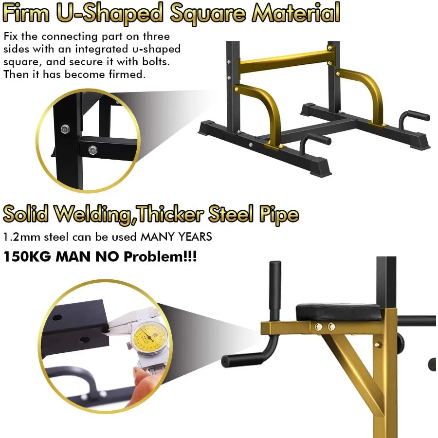 Function Power Tower Pull Up Bar Dip Station Home Gym