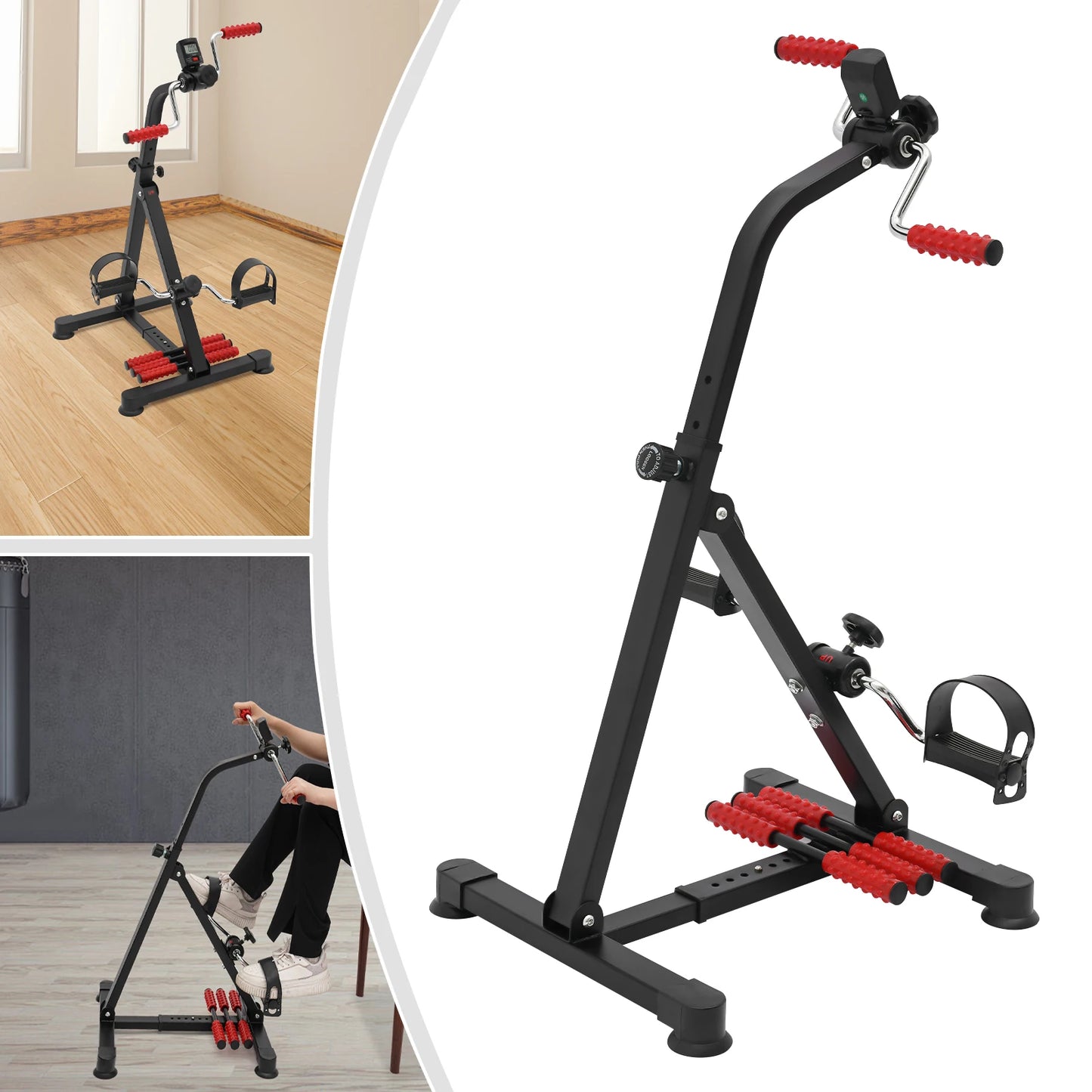 Decoration ABS Pedal Exerciser Bike For Home Cardio Workout