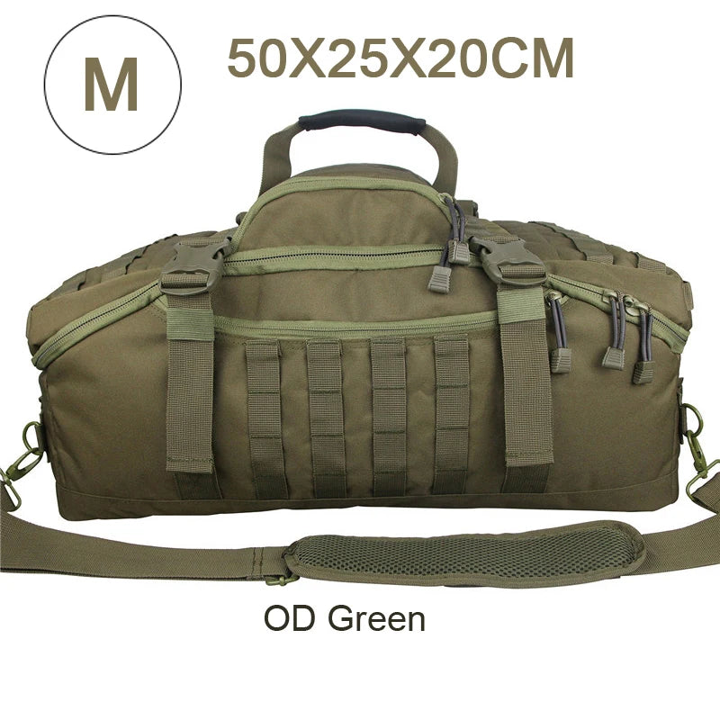 30L 45L 80L Sport Travel Bag Molle Tactical Backpack Gym Fitness Bag Large Duffle Bags for Camping Hunting Fishing