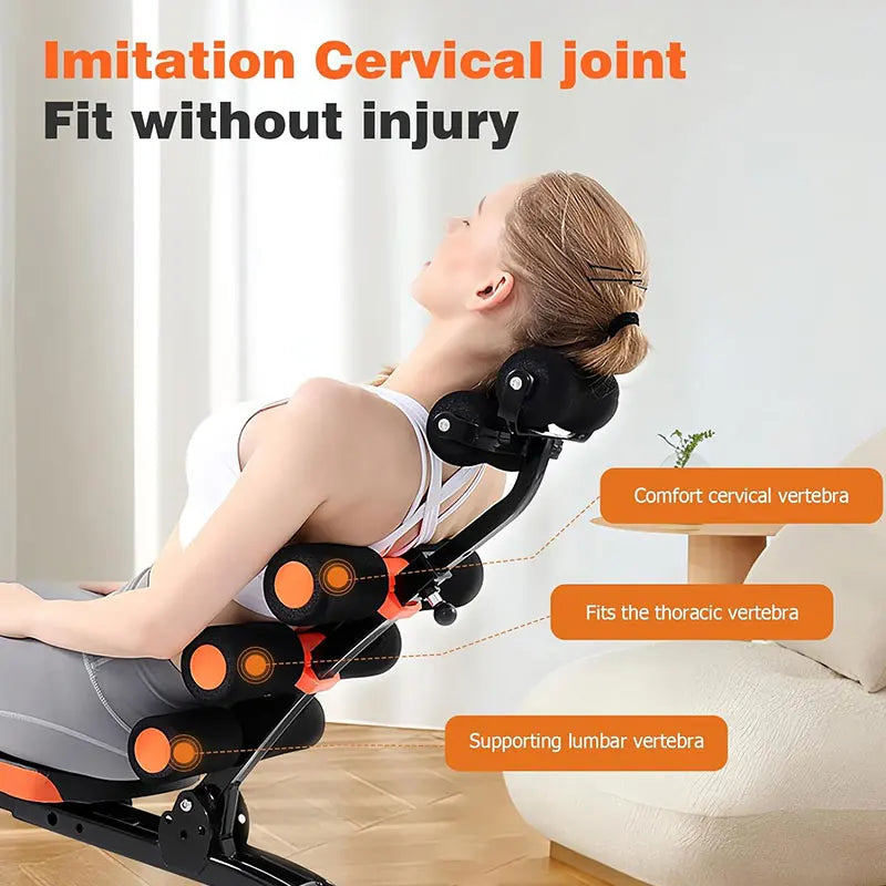 KBQ Foldable Abdominal Exercise Bench Adjustable Sit Up Machine Core Trainer