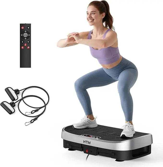 Whole Body Muscle Relax Vibration Plate Trainer Bluetooth 120 Speed Levels Home Fitness Slimming Equipment for Full-Body Workout