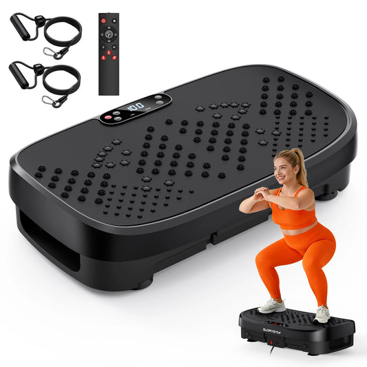 Whole Body Muscle Relax Vibration Plate Trainer Bluetooth 120 Speed Levels Home Fitness Slimming Equipment for Full-Body Workout