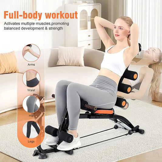 KBQ Foldable Abdominal Exercise Bench Adjustable Sit Up Machine Core Trainer