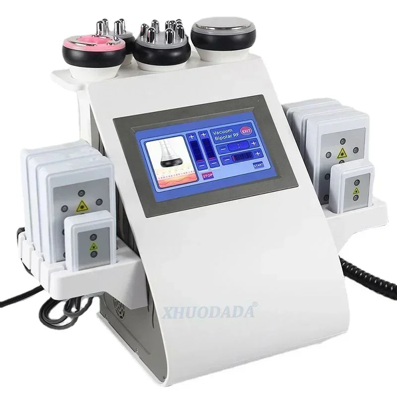 XHUODADA 6 In 1 Cavitation Ultrasonic Body Slimming Machine