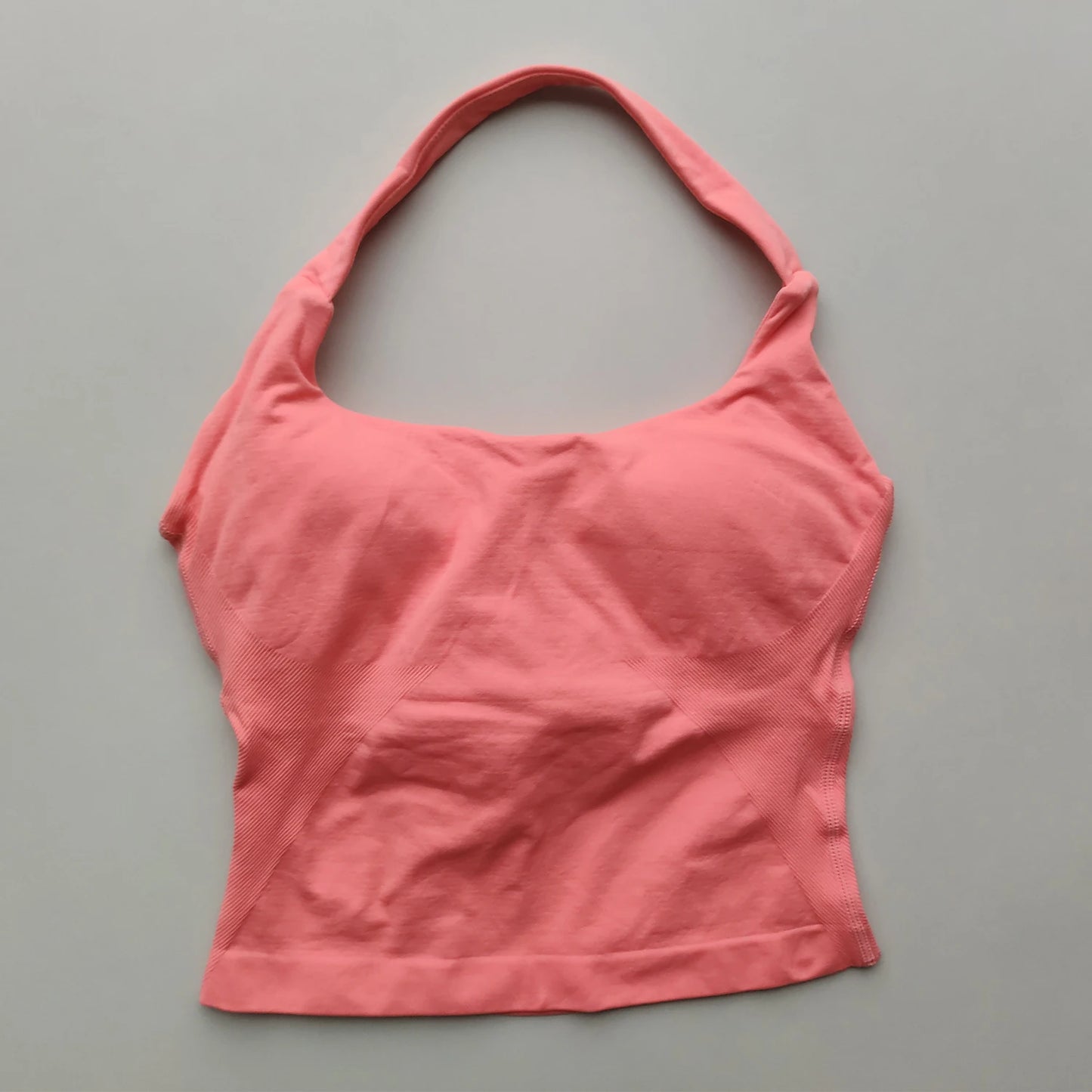 Impact Halter Top Push Up Sports Bra Backless Yoga Tank